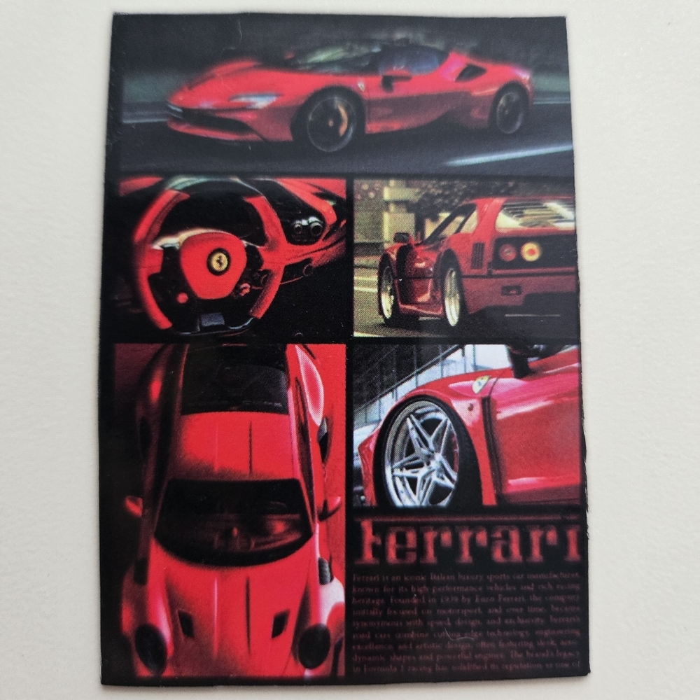 Ferrari F40 Editorial Collage Magnet Custom